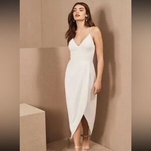 EUC BHLDN 'Caron' V-neck Crepe Dress 12